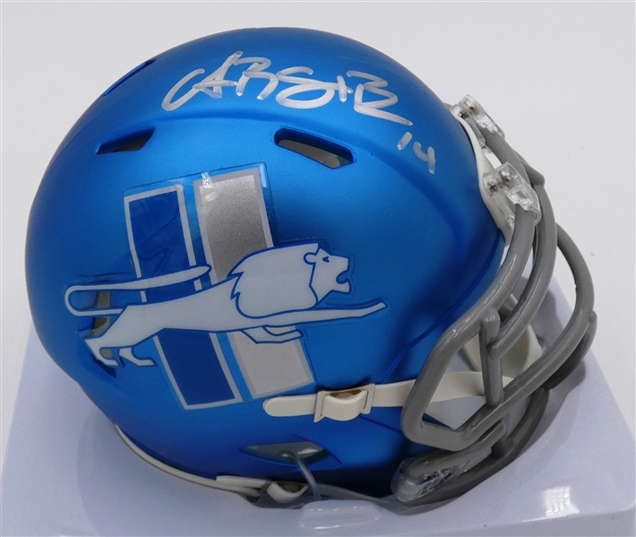 Amon-Ra St. Brown Autographed Detroit Lions Mini Helmet