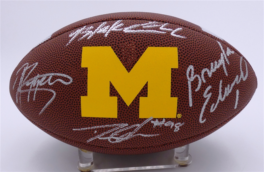 Michigan Football Signed by Jabrill Peppers, Blake Corum, Braylon Edwards and Devin Gardner