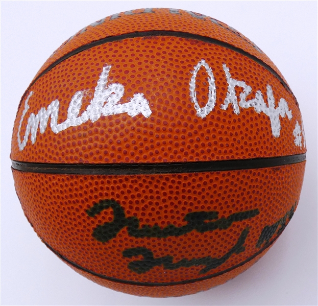 Emeka Okafor, Ben Gordon and Robert Traylor Autographed Basketball