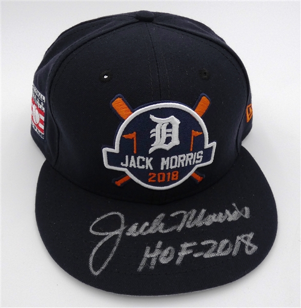 Jack Morris Autographed Hall of Fame Hat