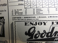 1933 MLB All Star Game Scorebook REPRINT