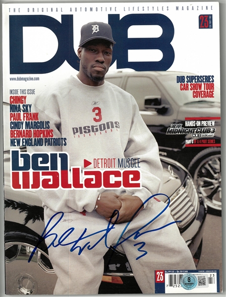 Ben Wallace Autographed Dub Magazine