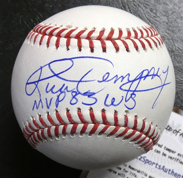 Rick Dempsey Autographed Bat w/ 1983 WS MVP