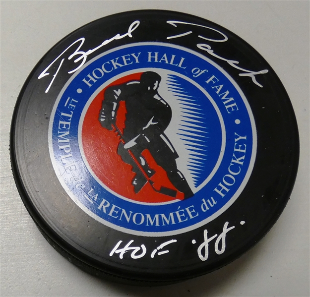Brad Park Autographed HOF Puck
