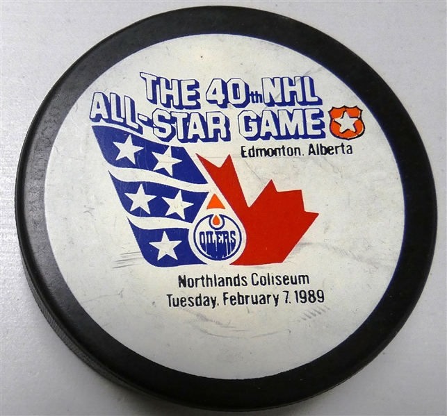 1989 NHL All Star Puck