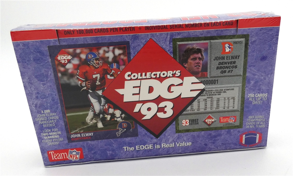 1993 Collectors Edge Football Wax Box