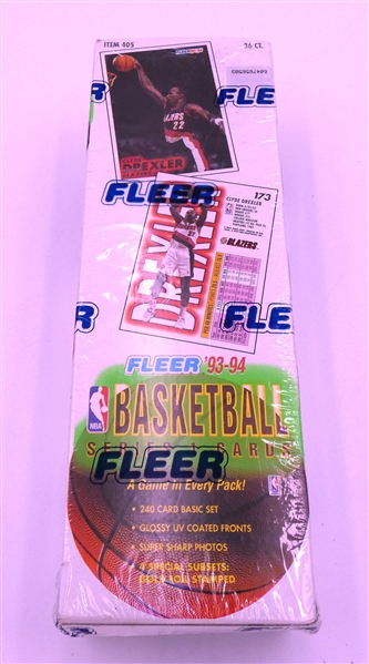 1993/94 Fleer Basketball Series 1 Wax Box