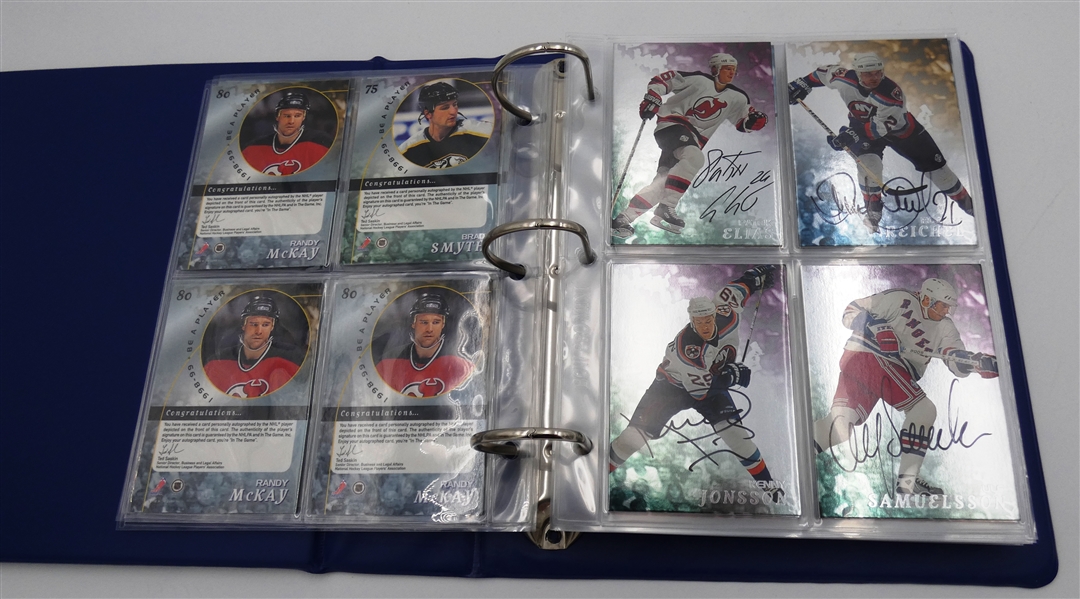 Autographed 1998/99 Be a Player Card Lot of 75+