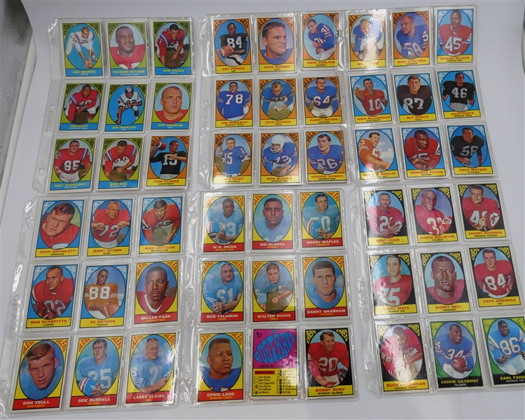 1967 Topps Football Card Lot