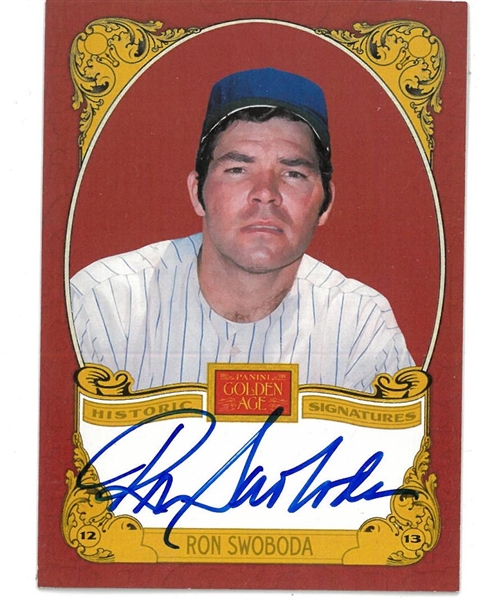 Ron Swoboda Autographed Panini Golden Age