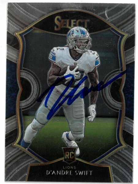 DAndre Swift Autographed Rookie Card