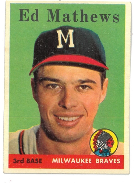 Eddie Mathews 1958 Topps