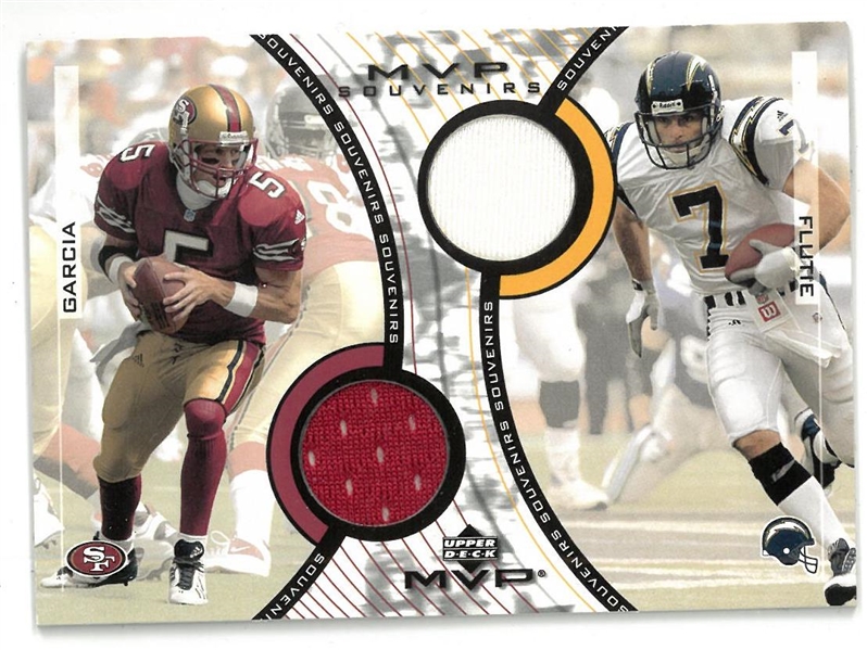 Jeff Garcia & Doug Flutie Jersey Card