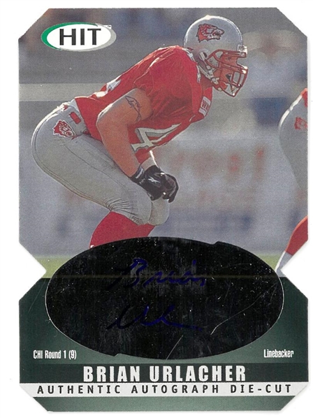 Brian Urlacher Autographed Sage Rookie Card
