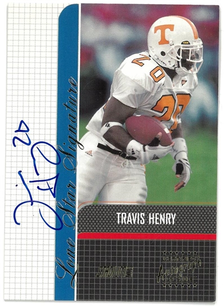 Travis Henry Autographed Topps Stadium Club