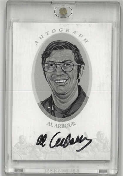 Al Arbour Autographed Enshrined