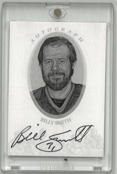 Billy Smith Autographed Enshrined