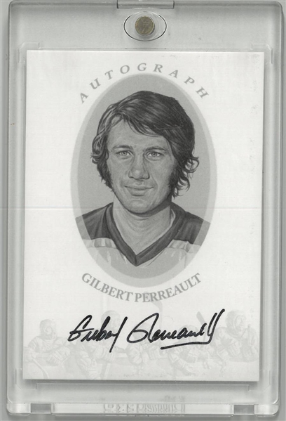 Gilbert Perreault Autographed Enshrined