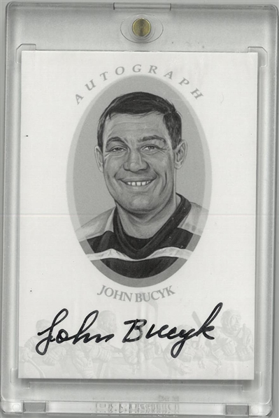 Johnny Bucyk Autographed Enshrined