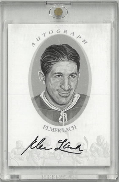 Elmer Lach Autographed Enshrined