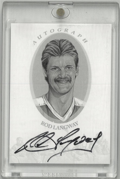 Rod Langway Autographed Enshrined