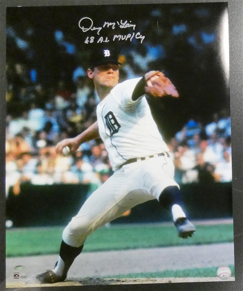 Denny McLain Autographed 16x20