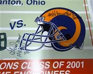 2001 HOF Game Poster Signed by Stan Jones, Dave Wilcox and Jack Youngblood