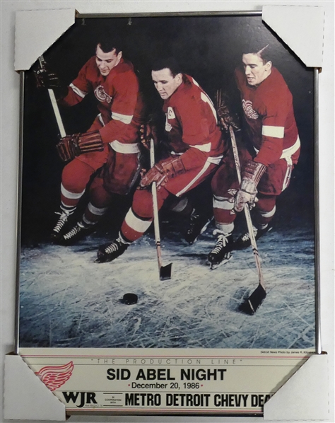 Sid Abel Night Framed 16x20 Poster