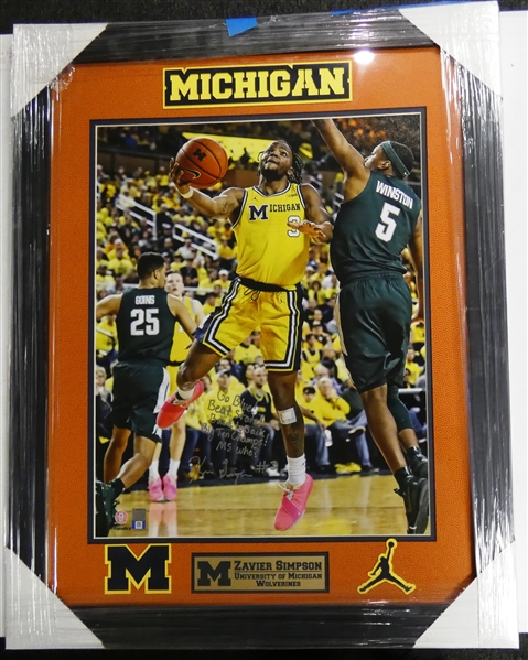 Zavier Simpson Autographed Framed 16x20