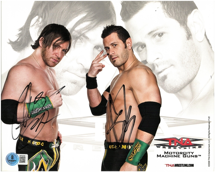 Alex Shelley & Chris Sabin Autographed 8x10