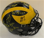 2023 Michigan Wolverines Team Signed Full Size Replica Helmet - National Champs!