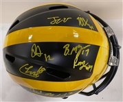 2023 Michigan Wolverines Team Signed Full Size Replica Helmet - National Champs!