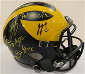 2023 Michigan Wolverines Team Signed Full Size Replica Helmet - National Champs!