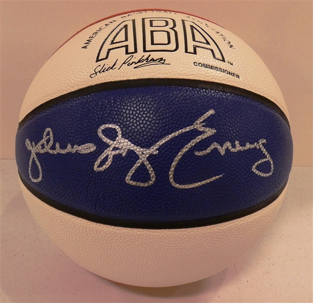 Julius "Dr. J" Erving Autographed Official ABA Basketball