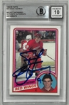 Steve Yzerman BAS 10 Autographed 1984-85 Topps Rookie Card