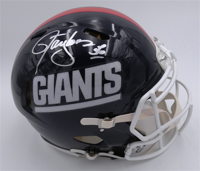 Lawrence Taylor Autographed Giants Full Size Authentic Helmet