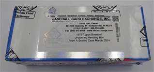 1979 Topps Baseball Vending Box (BBCE) From a Sealed Case