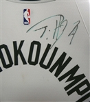 Giannis Antetokounmpo Autographed Framed Bucks Jersey (Pick up only)