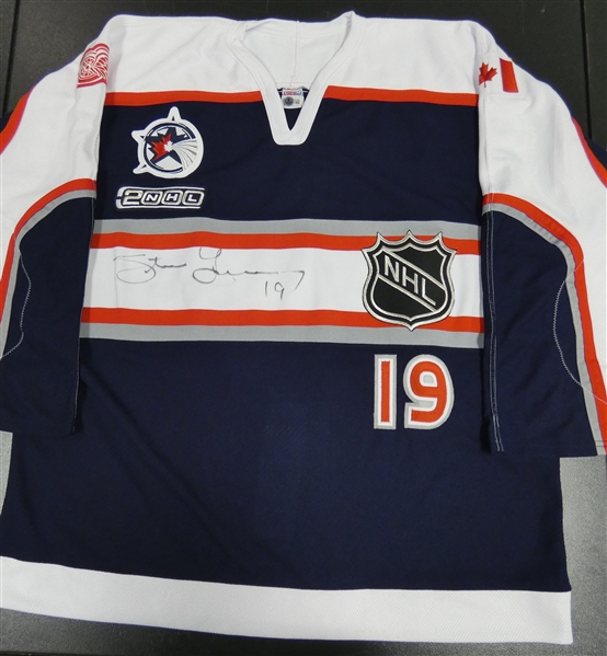 Steve Yzerman Dual Signed 2000 NHL All-Star Game Jersey