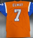 John Elway Dual Autographed Broncos Authentic Mitchell & Ness Jersey