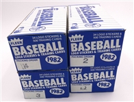 1982 Fleer Vending Boxes Lot of 4 #1,2,3,4