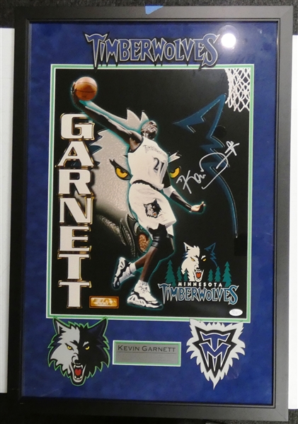 Kevin Garnett Autographed Framed 16x20 (Pick up only)
