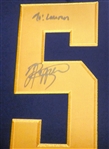 Jabrill Peppers Autographed Framed Jersey & Photo (Pick up Only)