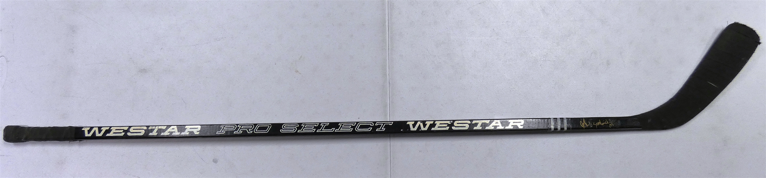 John Ogrodnick Game Used Autographed Stick