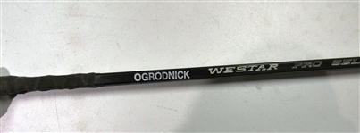 John Ogrodnick Game Used Autographed Stick
