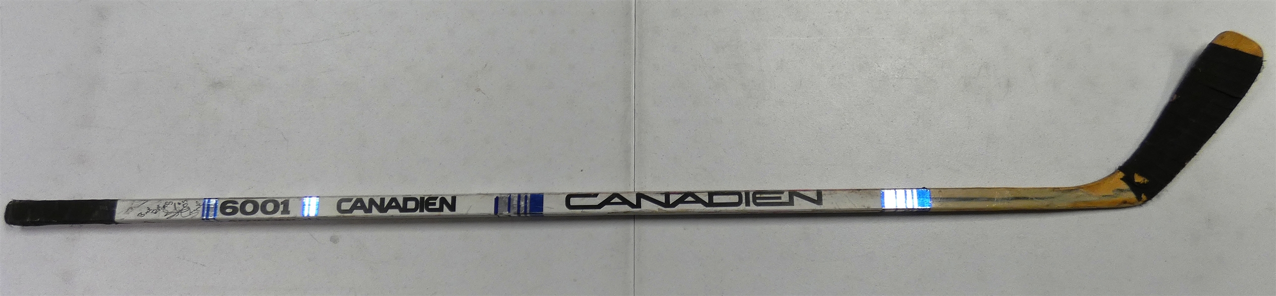 Harold Snepsts Game Used Autographed Stick