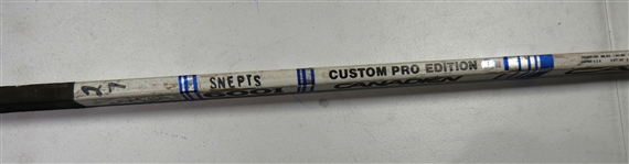 Harold Snepsts Game Used Autographed Stick