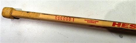 Chris Osgood Game Used Autographed Stick