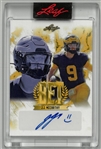 J.J. McCarthy Autographed Leaf Card