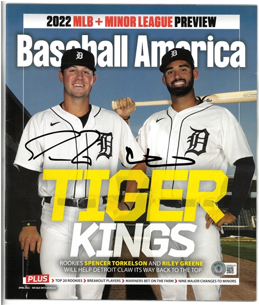Spencer Torkelson & Riley Greene Autographed Baseball America